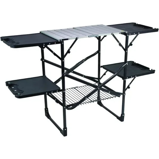 Cook Station Kitchen Table, Heat Resistant Tabletop