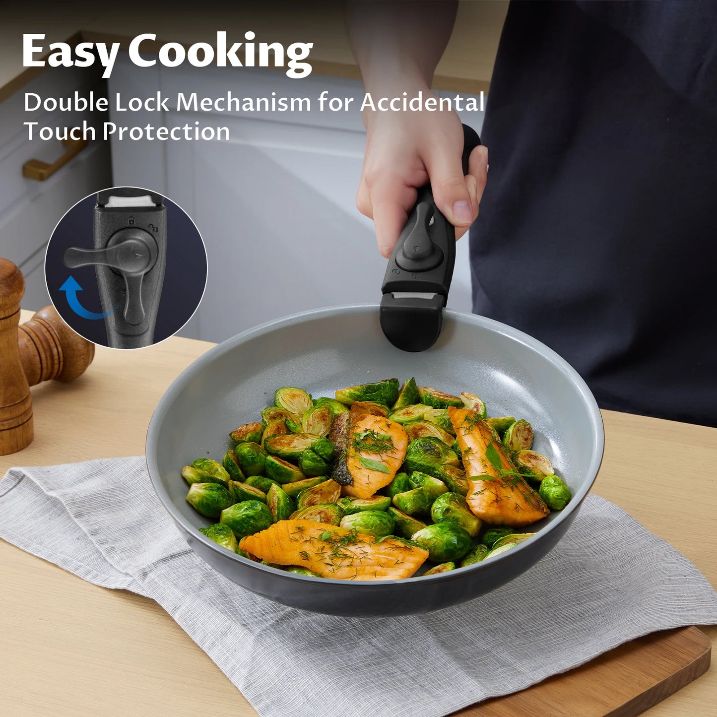 Cookware Healthy Ceramic Coating, Nonstick Pots Pans