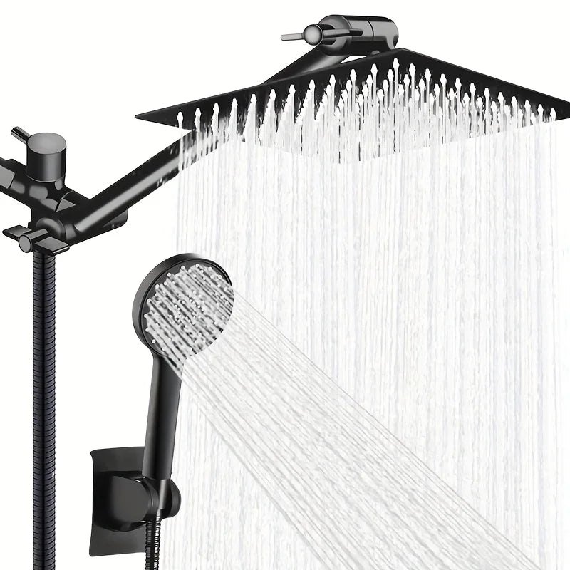 Bathroom chrome plated stainless steel pressurized shower