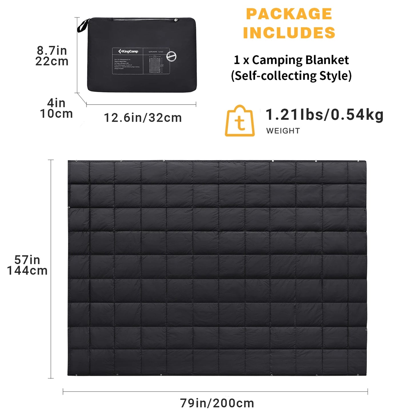 Multifunctional Blankets, Warm Camping Quilt, Enlarged Design