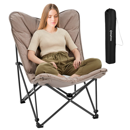 KingCamp Comfortable Butterfly Chair, with Upholstered Seat