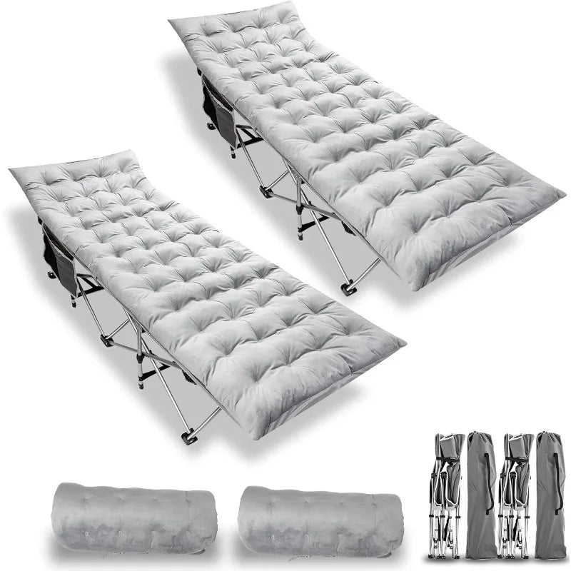 2-Pack Folding Cot, & Mattress Premium Quality