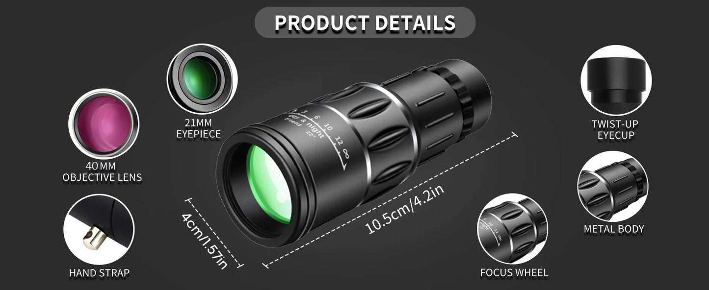 Outdoor Binoculars, Traveling, Waterproof, Camera