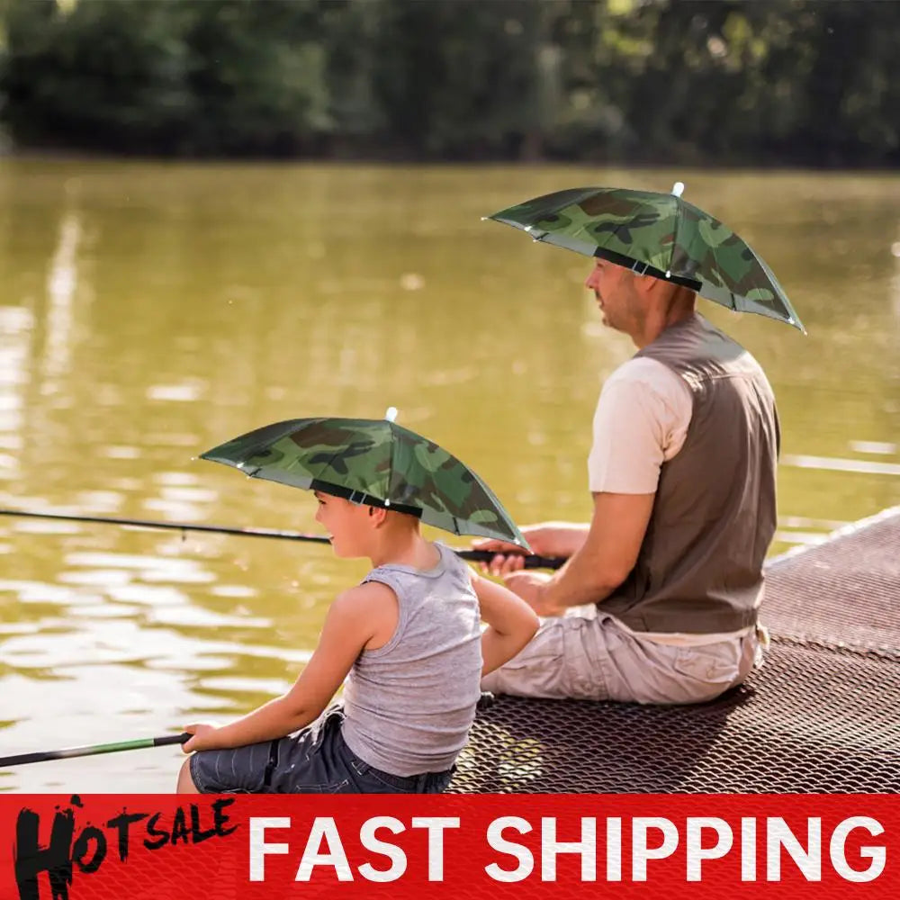Umbrella Hat Sunscreen Universal Headwear UV Protection