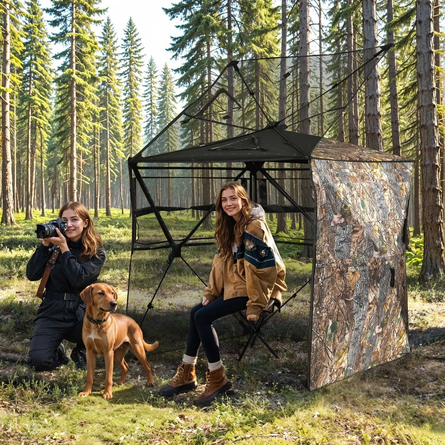 360 Degree View Hunting Fully Open Door