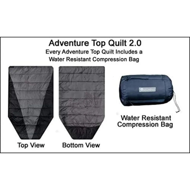Sleeping Un-Bag and Hammock Camping Top Quilt