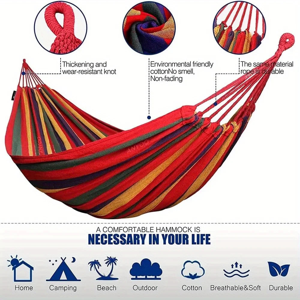 Hammock Anti-Flip Design Tree-Friendly Straps