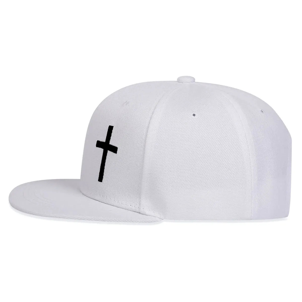 Cross Embroidery Hip Hop Hat Outdoor Adjustable