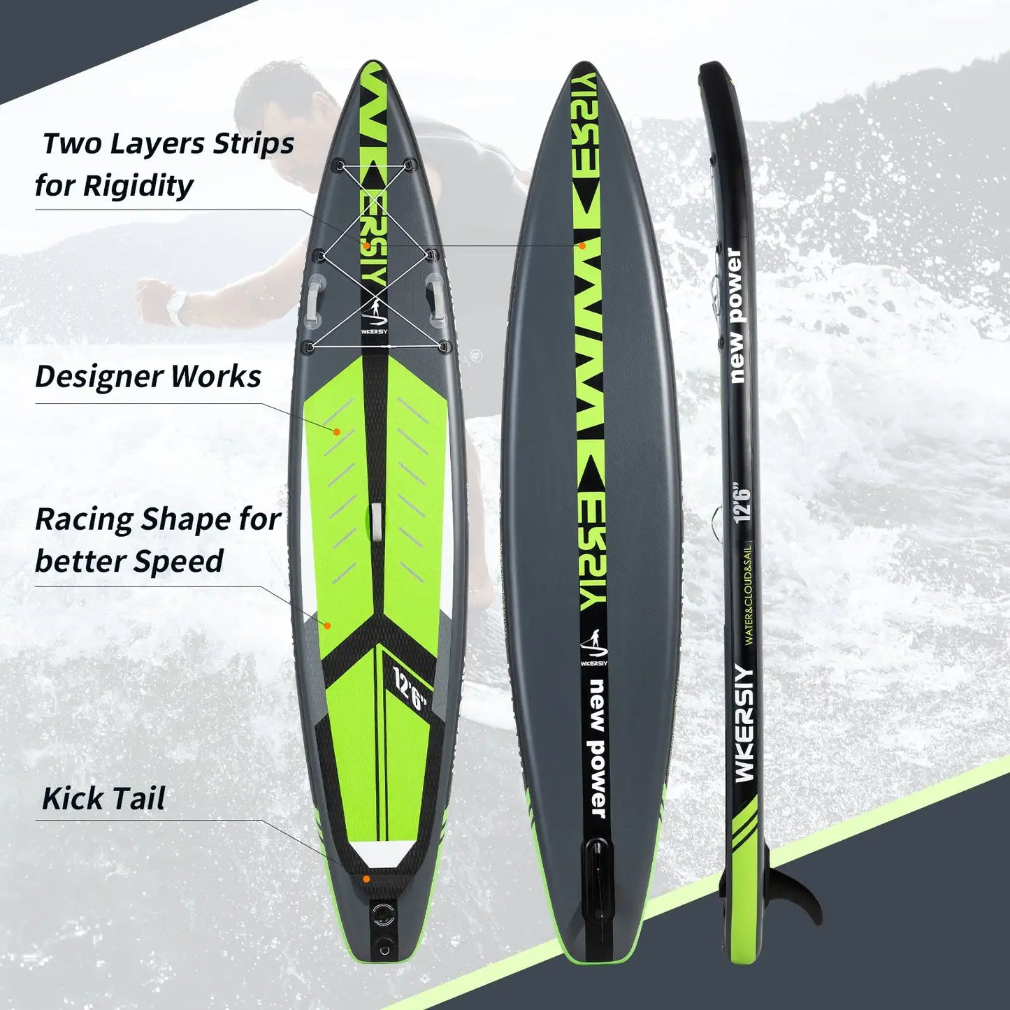Surfboard / Paddle Board 12ft6in with Accessaries