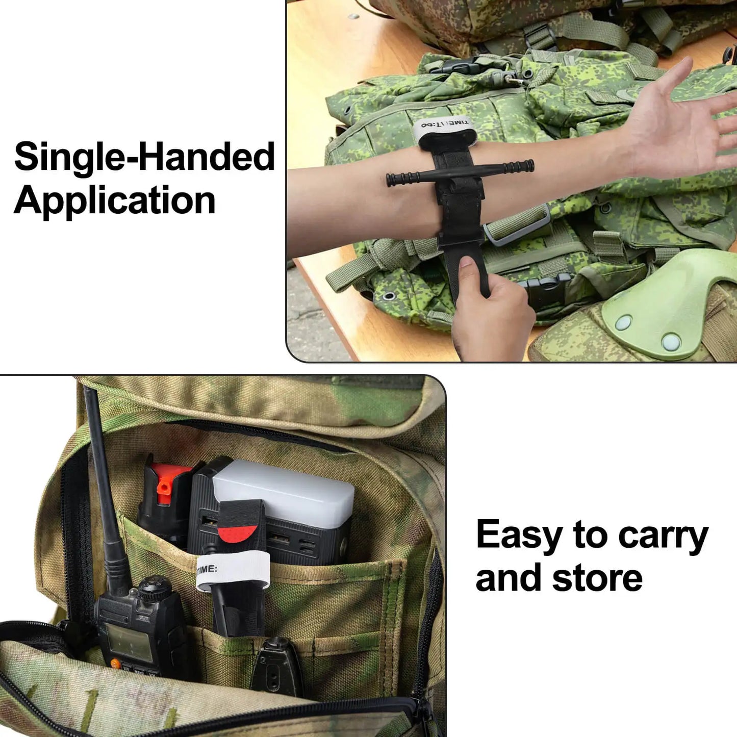 Aluminum Rod Tourniquet Spinning Medical Emergency Belt