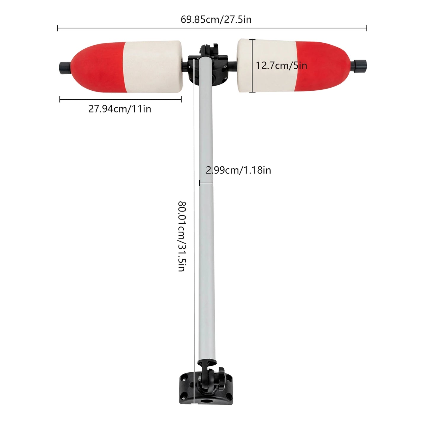 Outrigger/Stabilizer System PVC, most Kayaks/Canoes