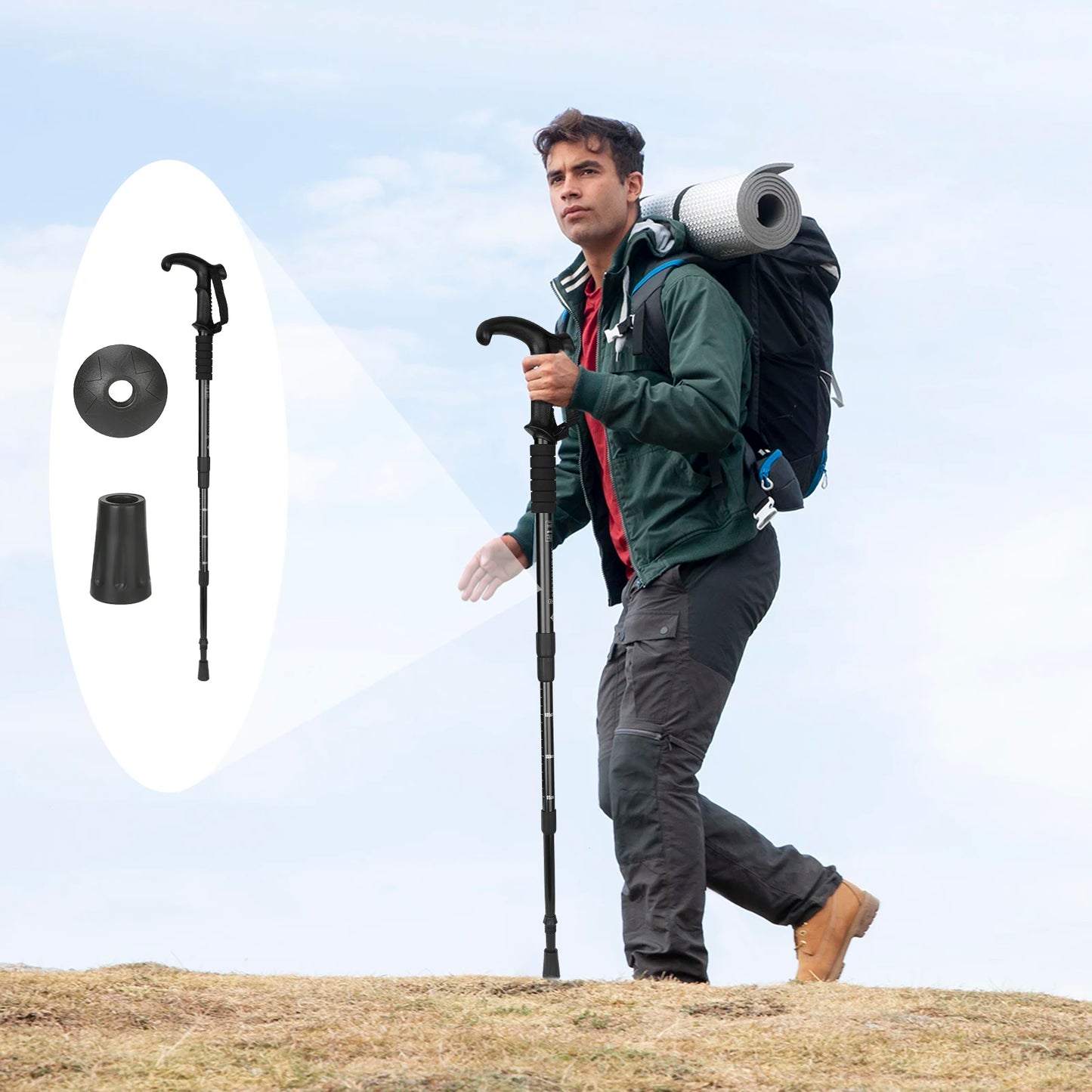 Mountain Climbing Crutch, Trekking Pole, Climb Stick