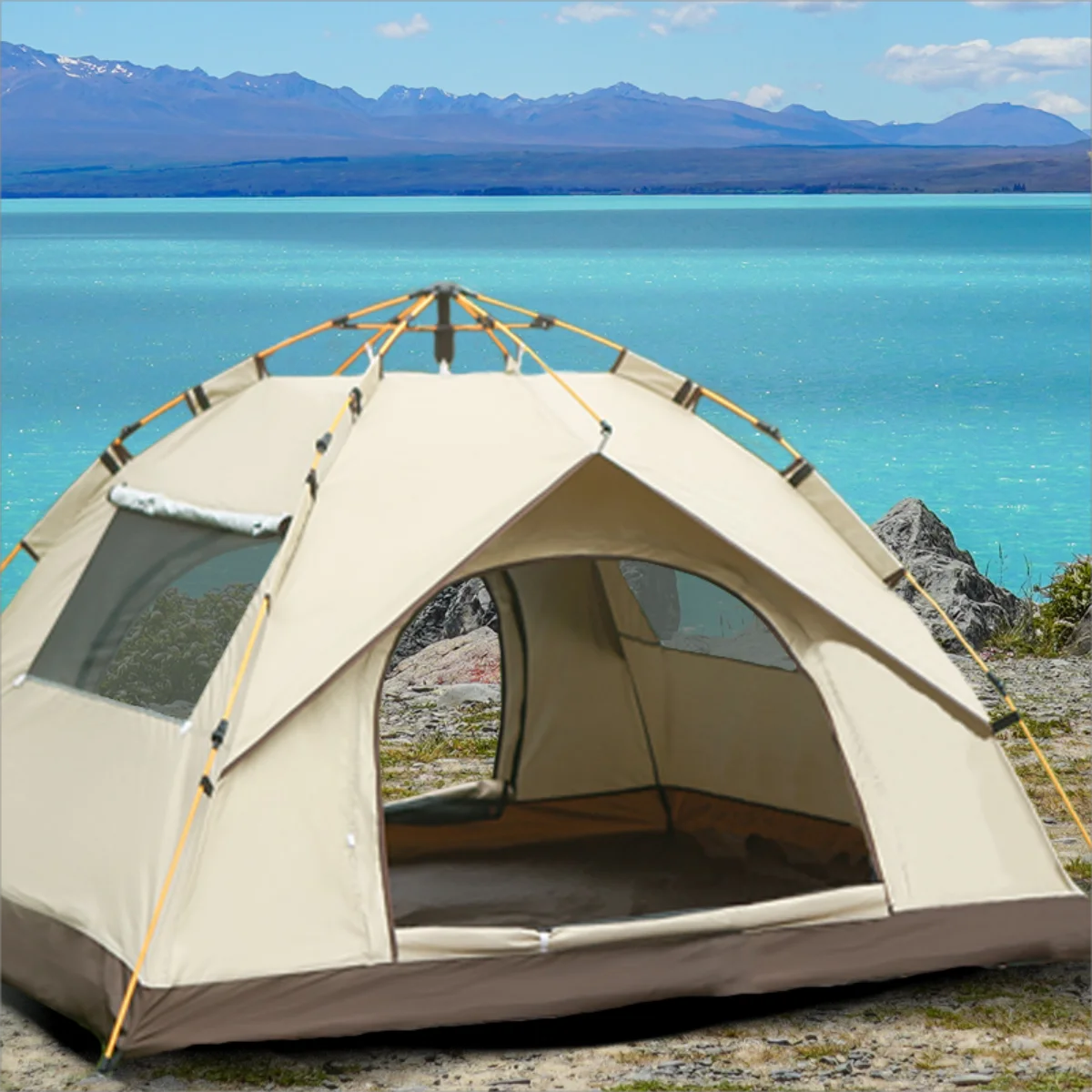 Rain Shelter Sunshade Two Doors Two Windows