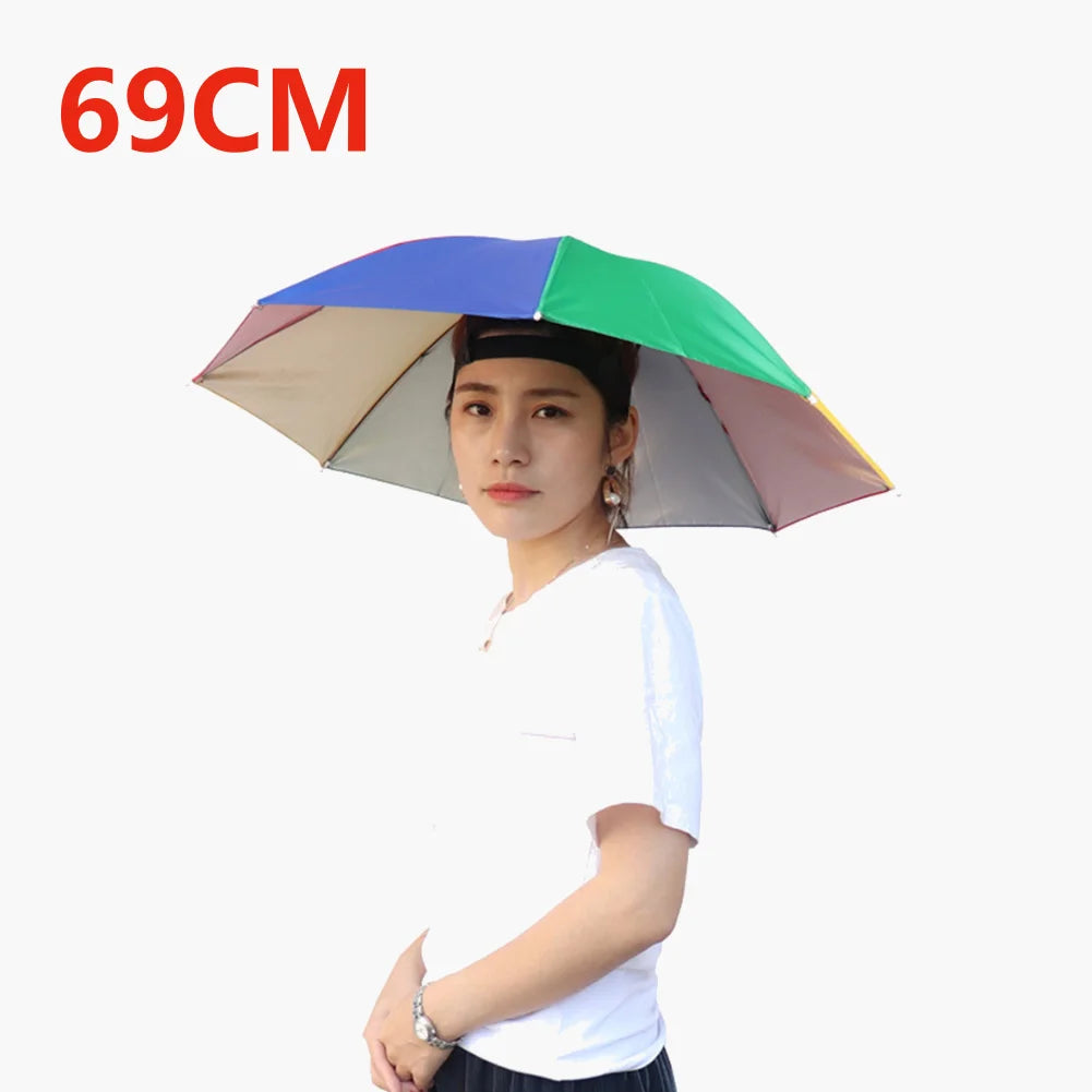 Outdoor Caps Umbrella Hat Foldable Sunshade Headwear