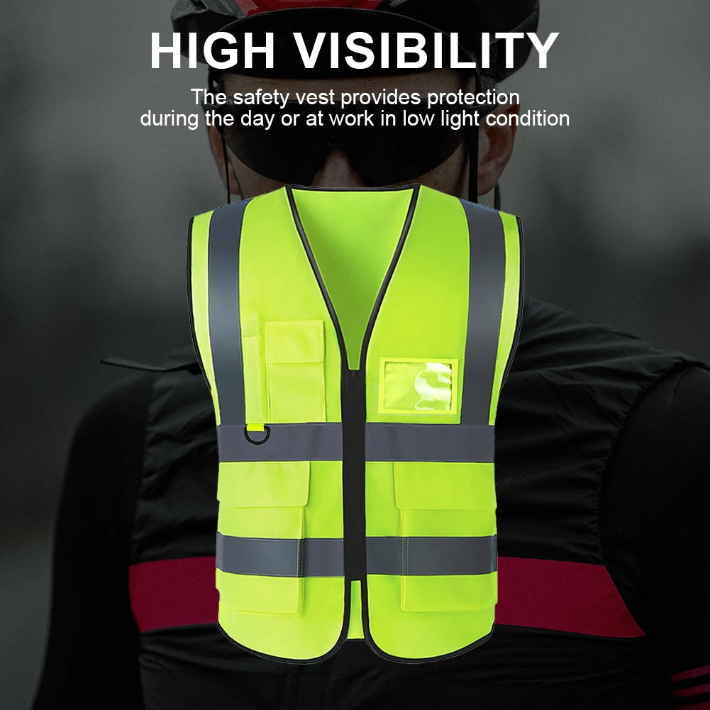 Reflective Safety Vest High Visibility Work Security