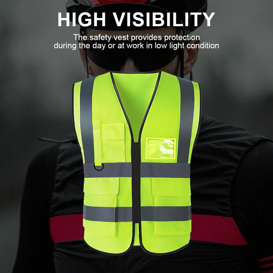 Reflective Safety Vest High Visibility Work Security