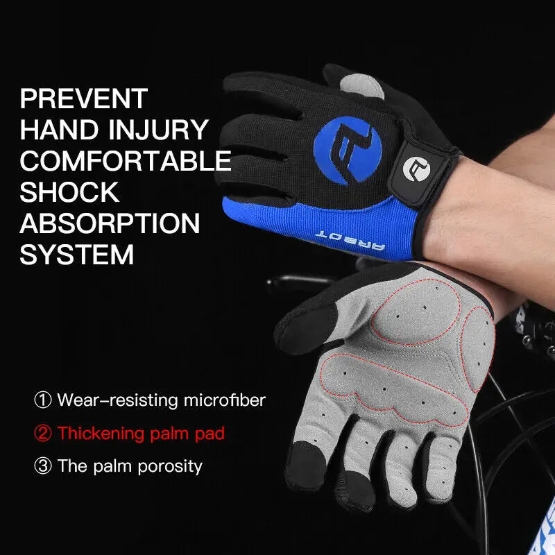 Cycling Gloves, Touchscreen, Padded Anti-Slip Grips