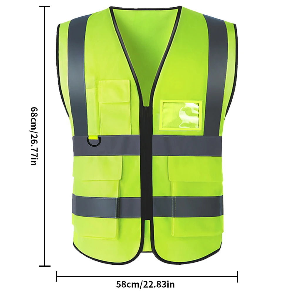Reflective Safety Vest High Visibility Work Security