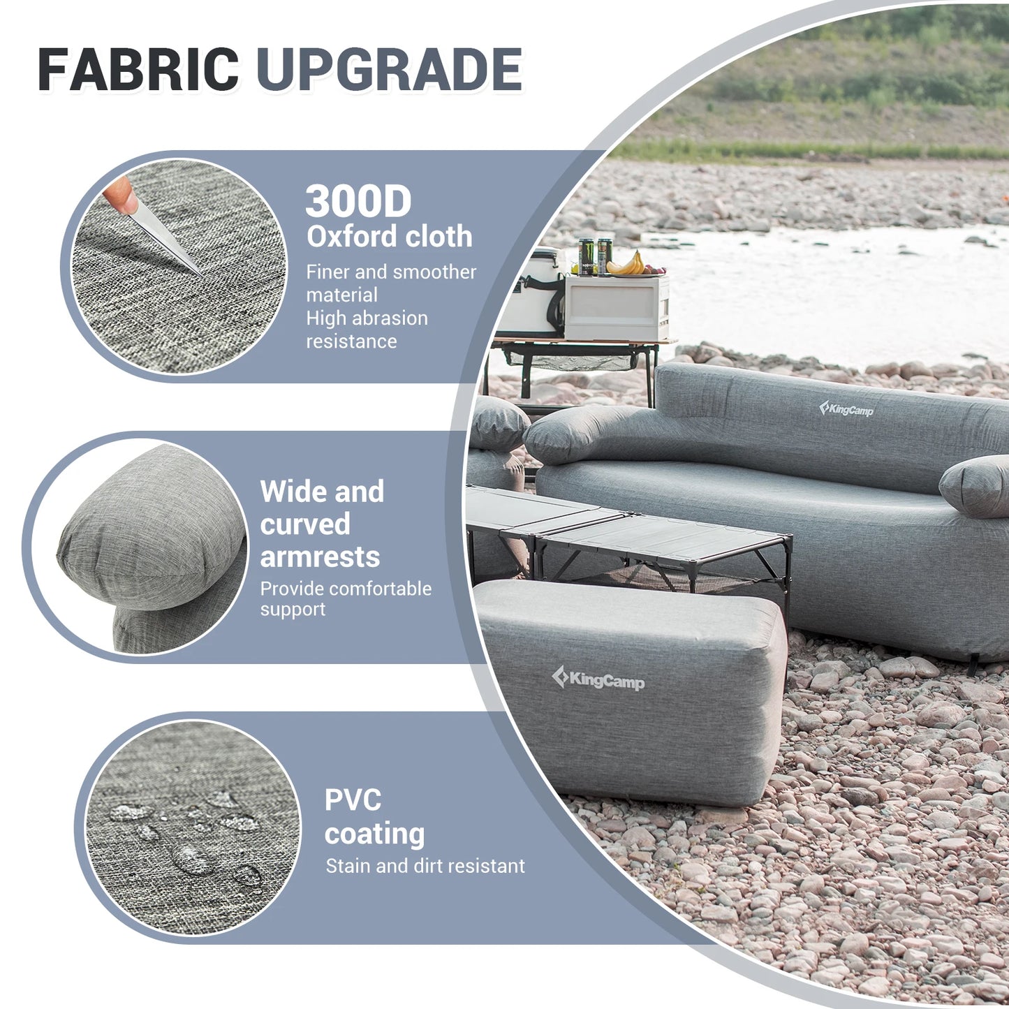 KingCamp Portable Double Air Couch,