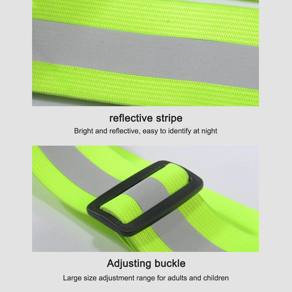 LED Night Work Security Vest USB Rechargeable