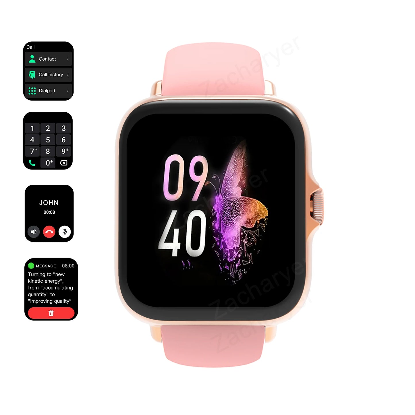 Smartwatch Bluetooth Call Android iPhone Fitness Tracker