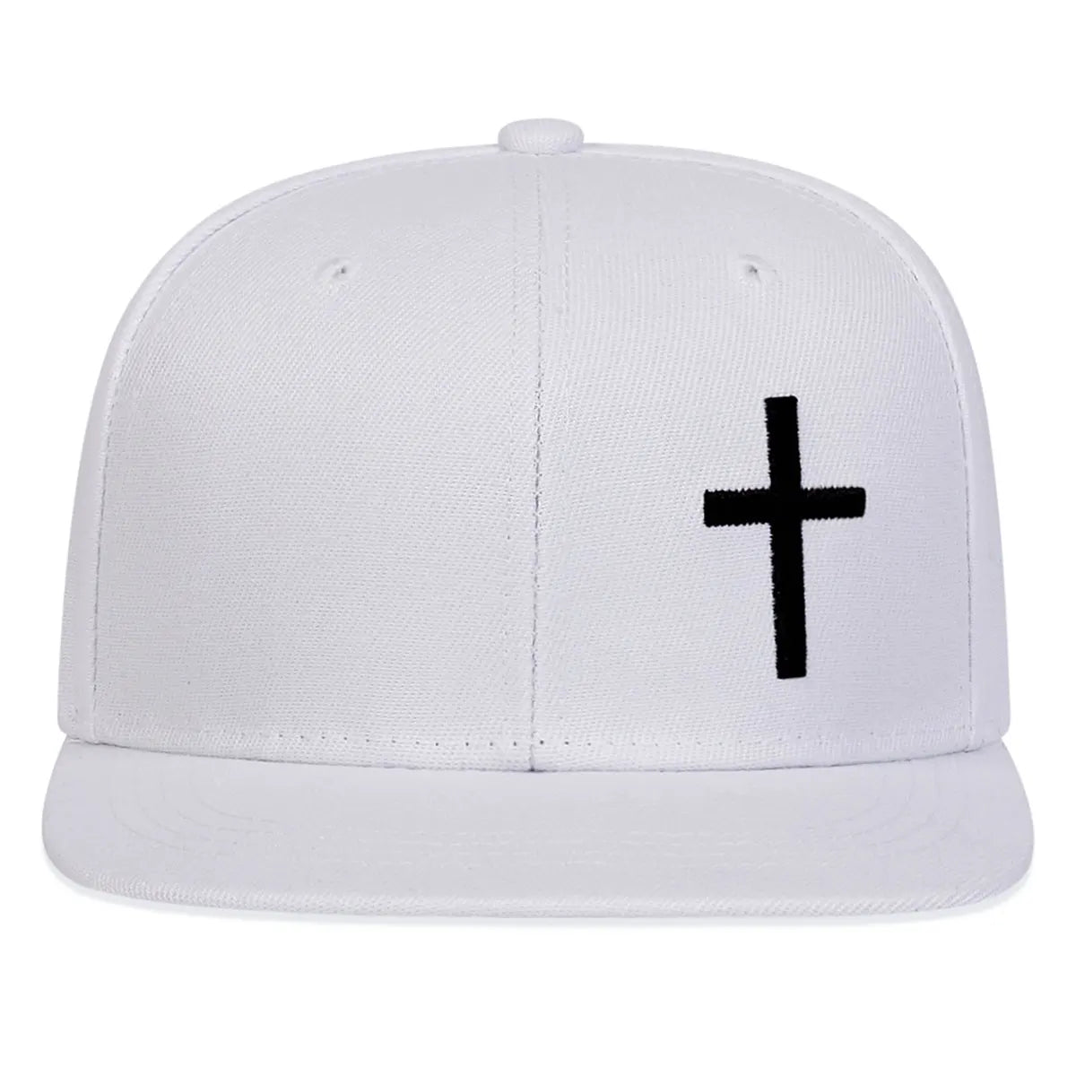 Cross Embroidery Hip Hop Hat Outdoor Adjustable