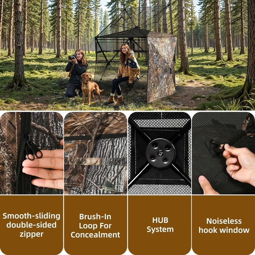 360 Degree View Hunting Fully Open Door
