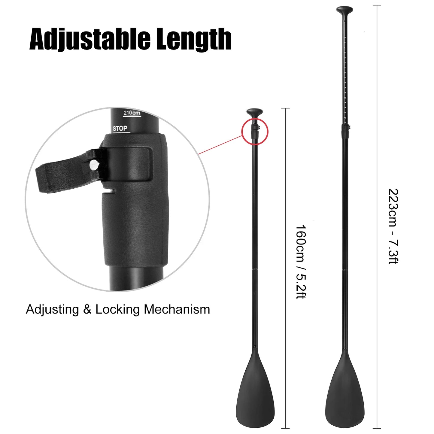 Dual Purpose Adjustable Paddle Kayak Boat, Canoe