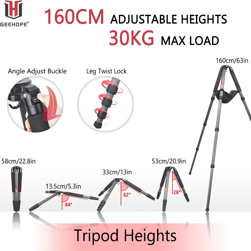 Carbon Fiber Tripod Stable Top Bracket 40mm