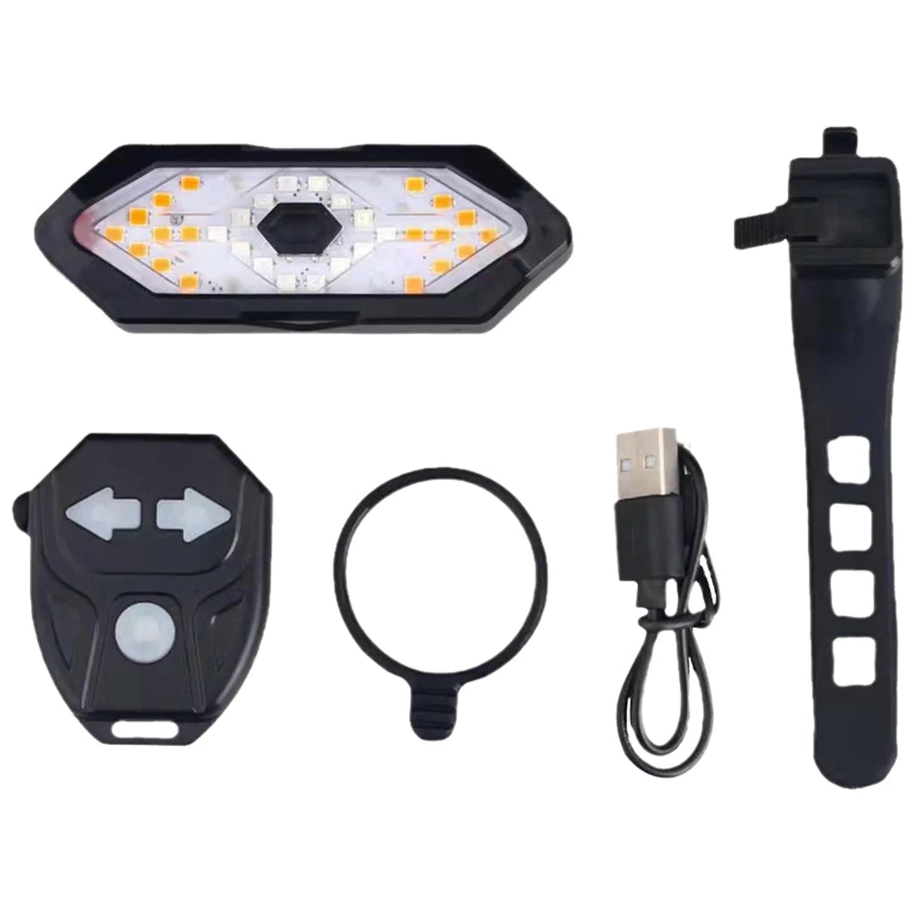 Bike Rear Turn Signal Waterproof Remote Control