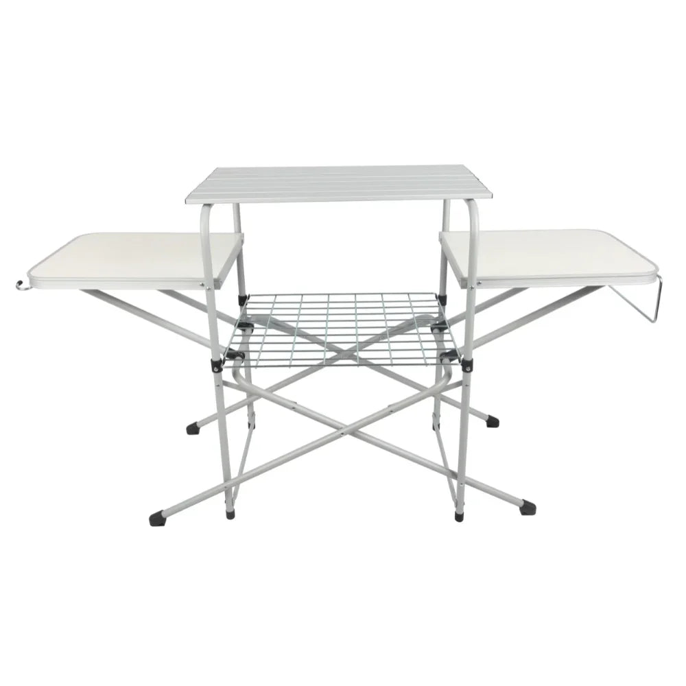 Camp Kitchen Cooking Stand with Three Table