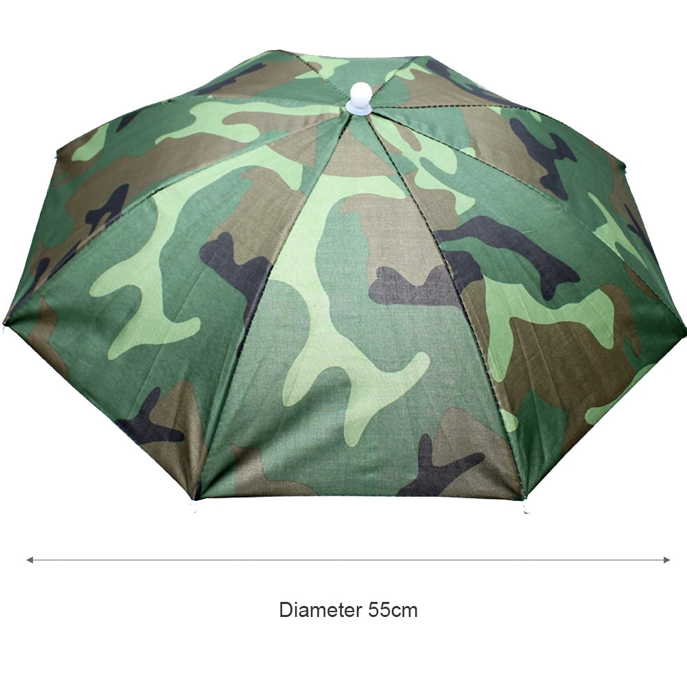 Outdoor Caps Umbrella Hat Foldable Sunshade Headwear