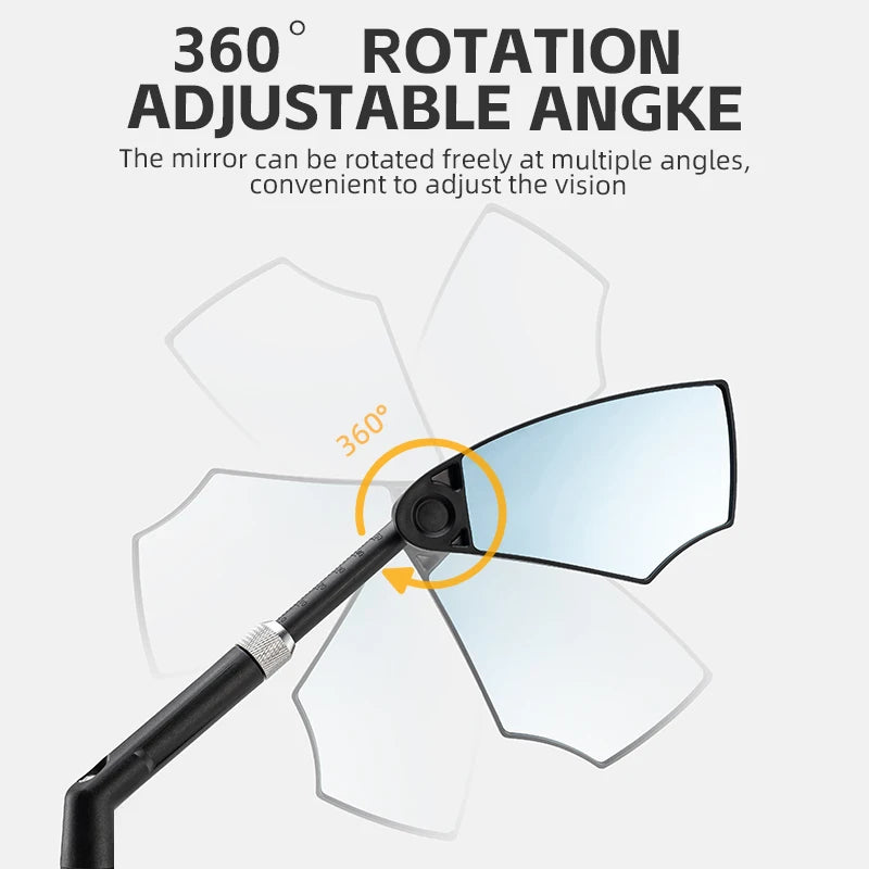 ROCKBROS Rear View Mirror Reflector Adjustable Rotatable