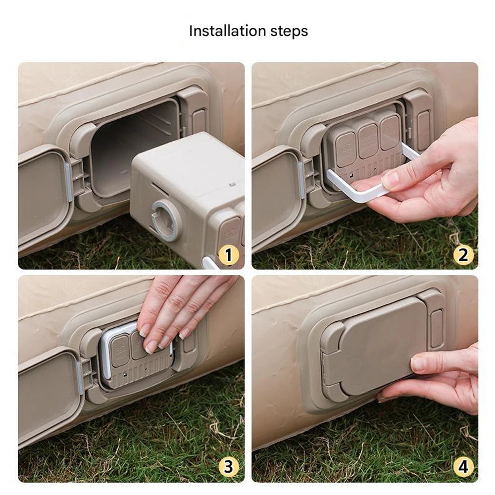 1/2 Person, Inflatable Sleeping Mattress Built-in Pump