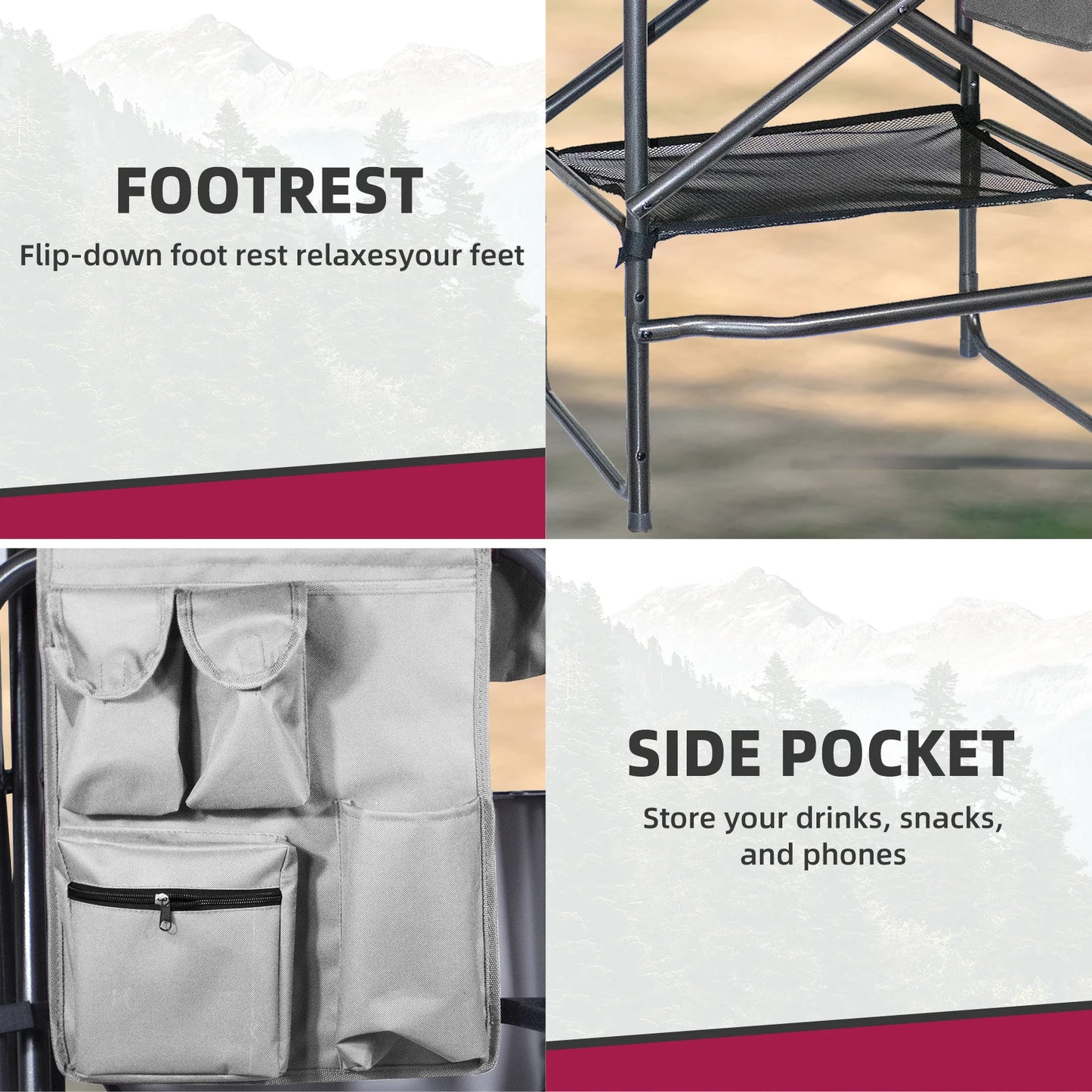Directors Chair 30" Seat Height, 400# Capacity