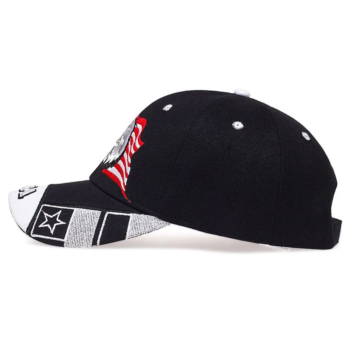 USA Flag / Eagle Embroidery Baseball Cap Adjustable