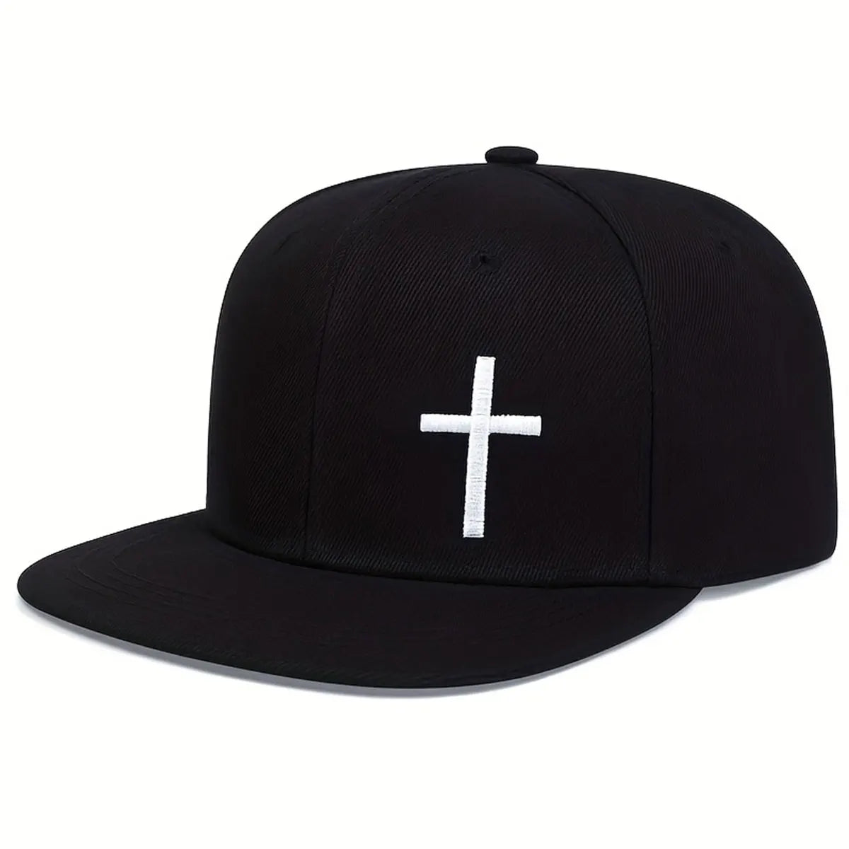 Cross Embroidery Hip Hop Hat Outdoor Adjustable