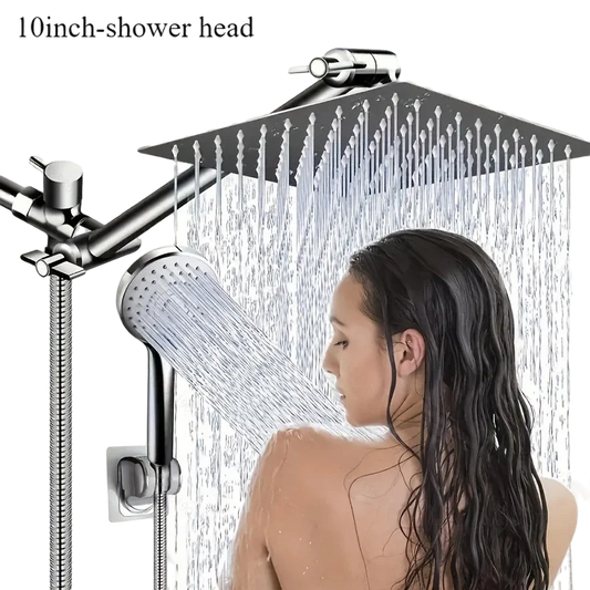 Bathroom chrome plated stainless steel pressurized shower