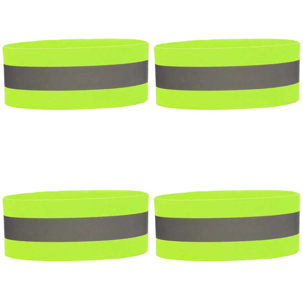 1-10PC Reflective Bands Elastic Armband Wristband Ankle