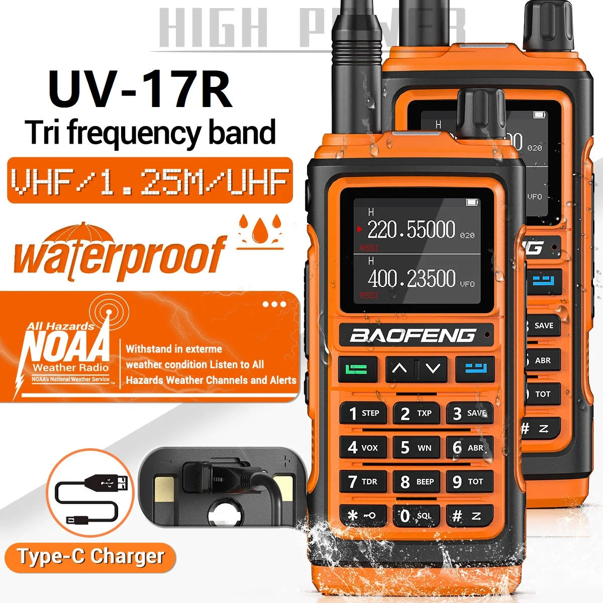Baofeng UV-17R Long Range Two Way Radio