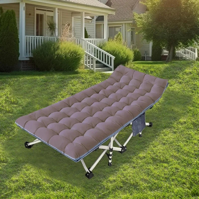 2 Pack Oversize XXL Camping Cot, Mattress
