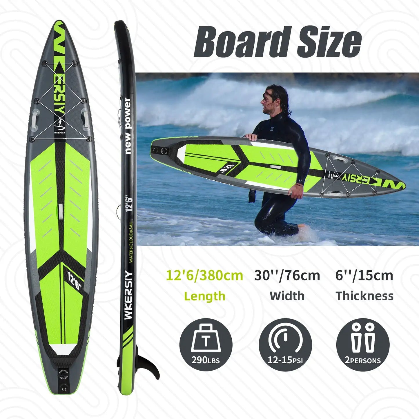 Surfboard / Paddle Board 12ft6in with Accessaries