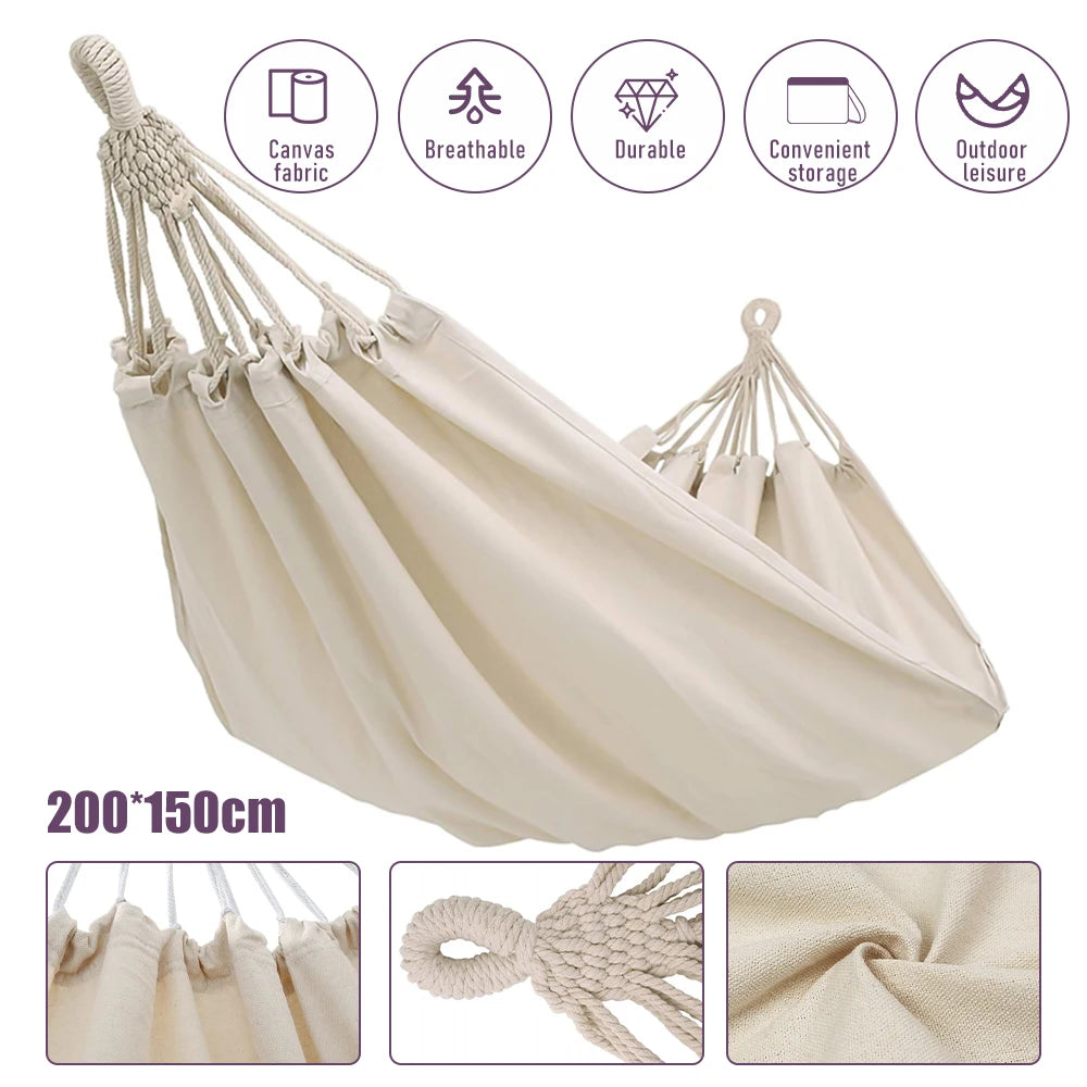 Camping Hammock, Double Chair Swing, Rollover Prevention