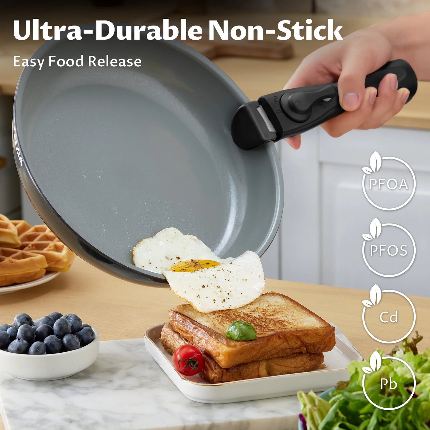 Cookware Healthy Ceramic Coating, Nonstick Pots Pans