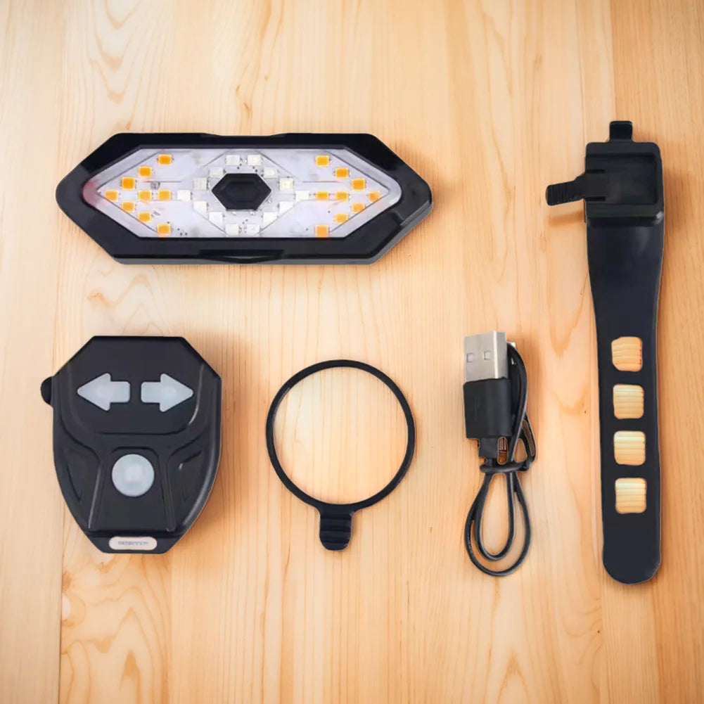 Bike Rear Turn Signal Waterproof Remote Control
