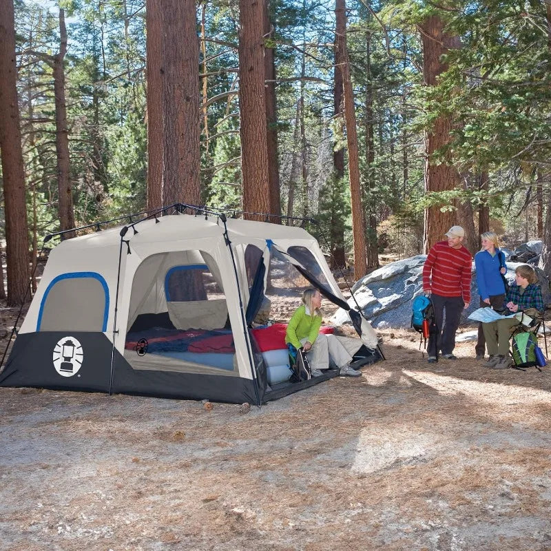 Coleman Cabin Tent 1-Minute Setup, 4-10 Person
