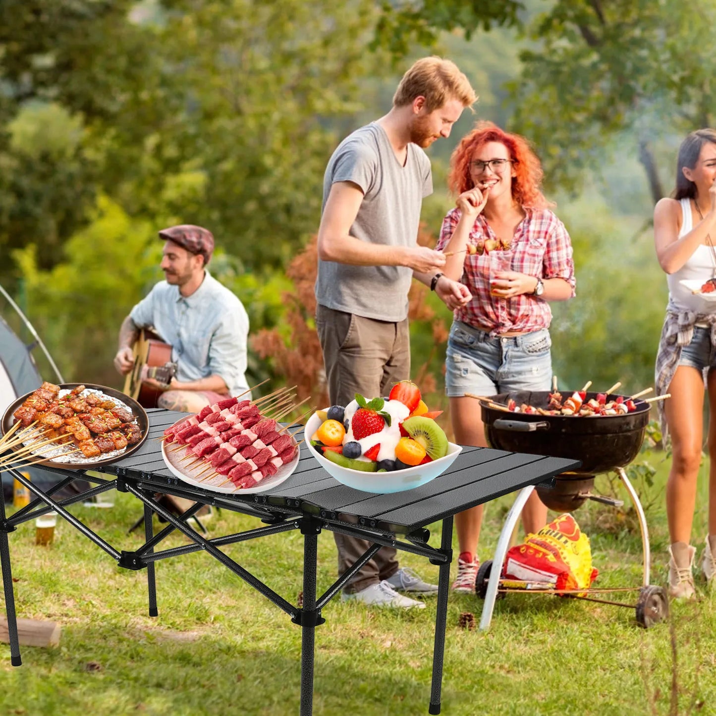Folding Table, Sturdy Carbon Steel, Multi Functional