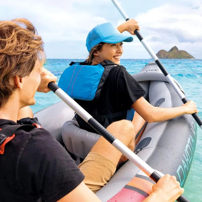 2-Person Inflatable Kayak Set, Oars, Pump