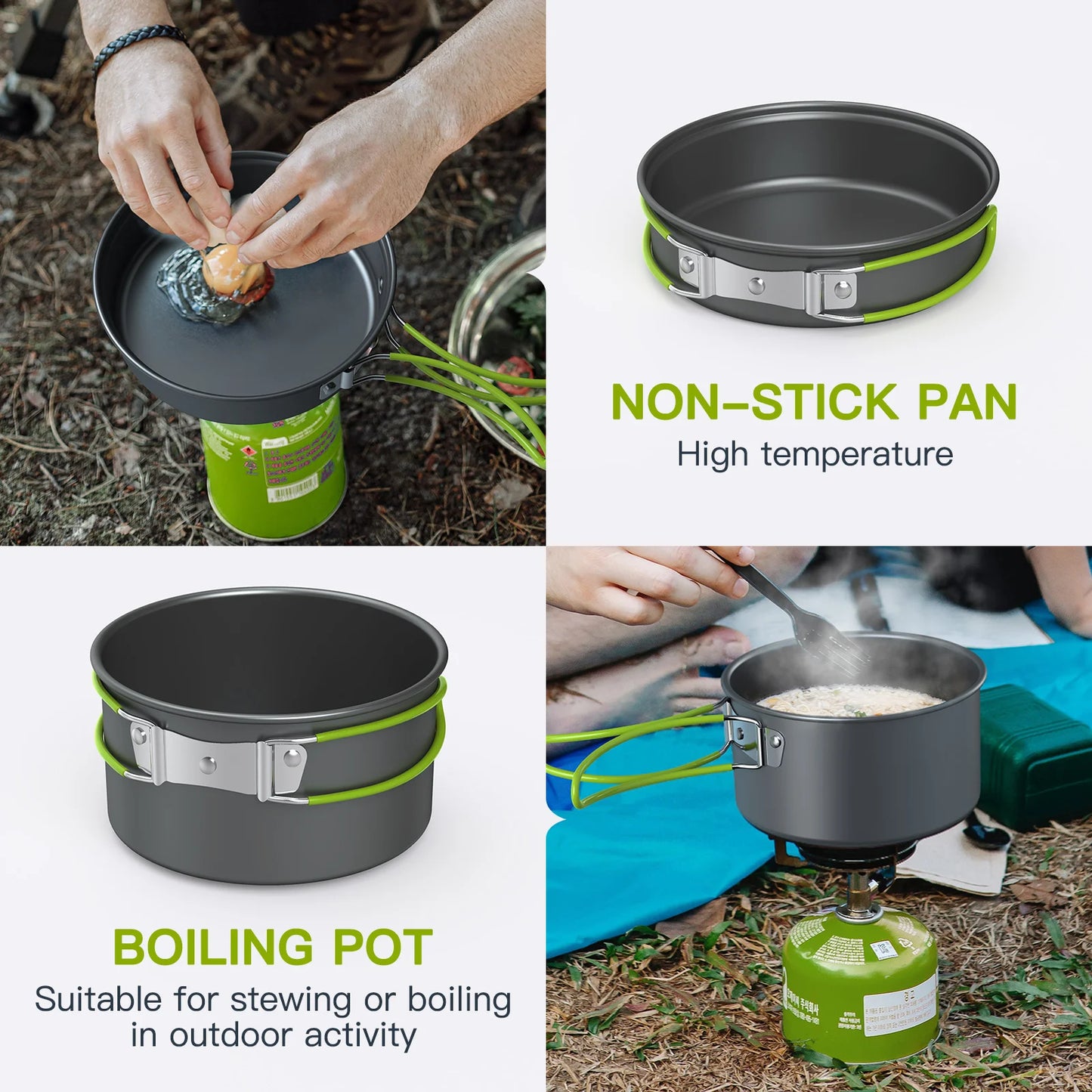 Camping Cookware, Travel Tableware, Outdoor Picnic Set