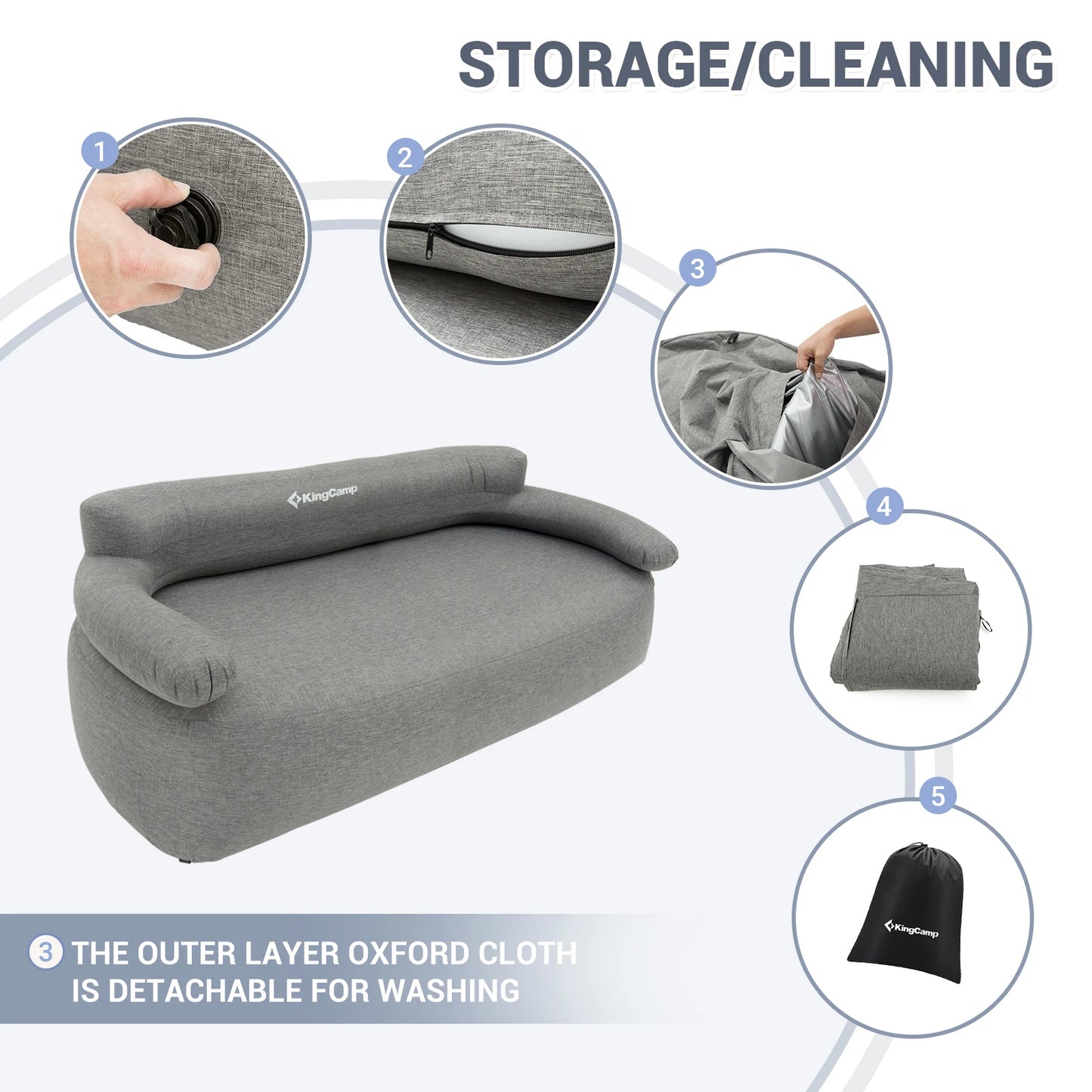 KingCamp Portable Double Air Couch,